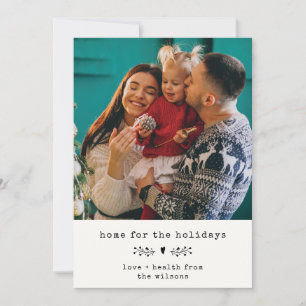 Cartes Pour Fêtes Annuelles Accueil pour les vacances Moderne Simple Minimal P