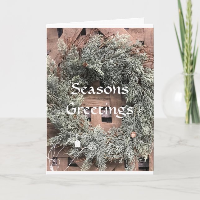 CARTES POUR FÊTES ANNUELLES **ACROSS THE MILES** AT CHRISTMAS HOLIDAY CARD (Devant)