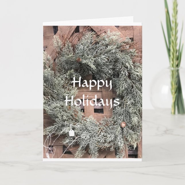 CARTES POUR FÊTES ANNUELLES **ACROSS THE MILES** AT CHRISTMAS HOLIDAY CARD (Devant)