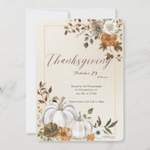 Action de grâce Citrouille & Automne