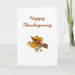 Cartes Pour Fêtes Annuelles Action de grâces