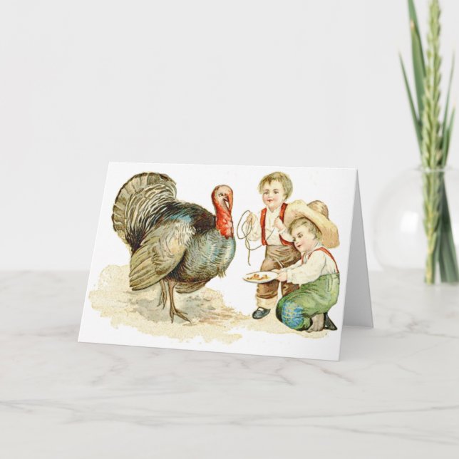 Cartes Pour Fêtes Annuelles Action de grâces (Devant)