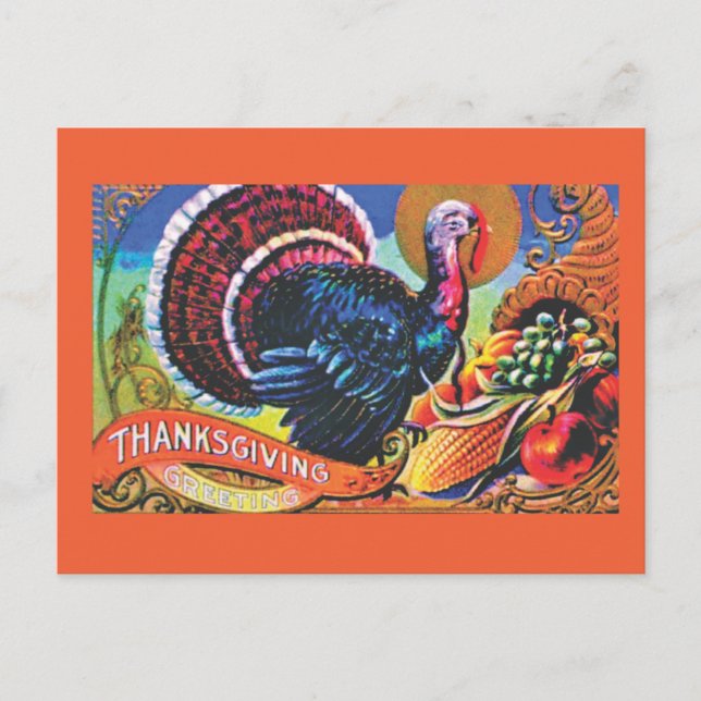Cartes Pour Fêtes Annuelles Action de grâces abondante (Devant)