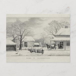 Cartes Pour Fêtes Annuelles Action de grâces vintage