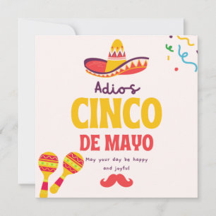 Cartes Pour Fêtes Annuelles Adios Bitchachos Cinco De Mayo
