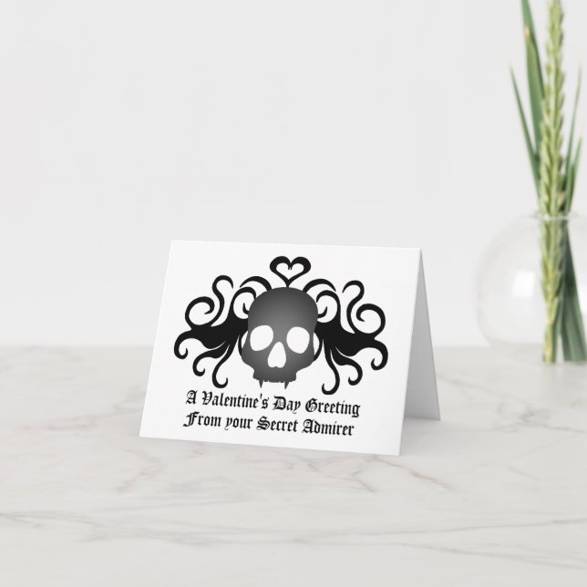 Cartes Pour Fêtes Annuelles Admirateur secret Goth (Devant)