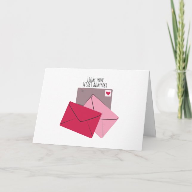 Cartes Pour Fêtes Annuelles Admirer secret (Devant)