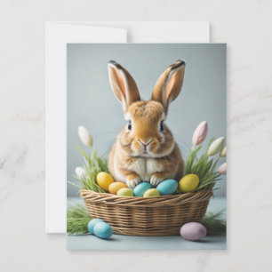 Cartes Pour Fêtes Annuelles Adorable Festif Petit Lapin De Pâques