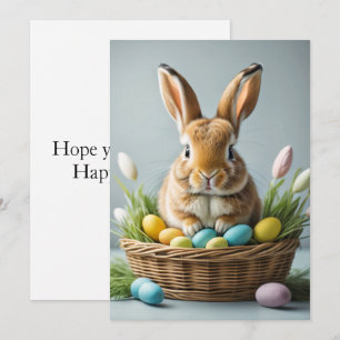 Cartes Pour Fêtes Annuelles Adorable Festif Petit Lapin De Pâques