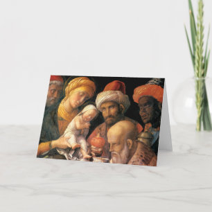 Cartes Pour Fêtes Annuelles Adoration de Mantegna des Mages