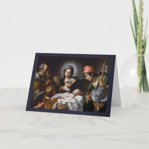 Cartes Pour Fêtes Annuelles Adoration des bergers