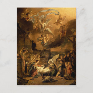 Cartes Pour Fêtes Annuelles Adoration des bergers beaux-arts Noël