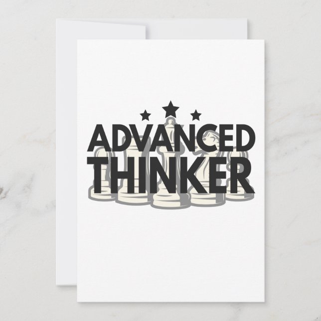 Cartes Pour Fêtes Annuelles Advanced Thinker Funny (Devant)