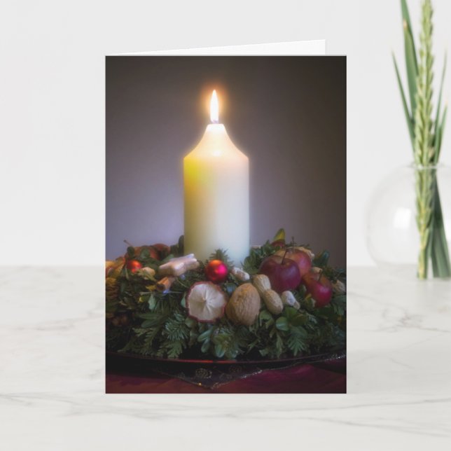 Cartes Pour Fêtes Annuelles Advent Wreath ・ Christmas Greeting Card (Devant)