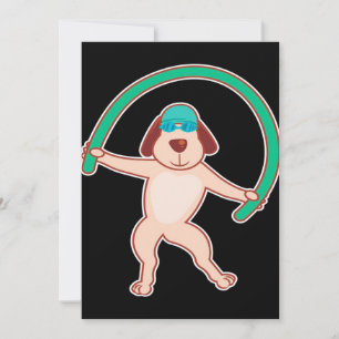 Cartes Pour Fêtes Annuelles Aérobic pour chien   Drôle cadeau