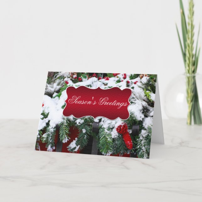 Cartes Pour Fêtes Annuelles Affaires de Bonnes Fêtes de Noël de vacances de (Devant)