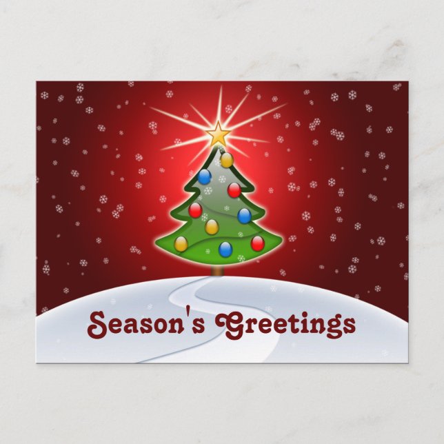 Cartes Pour Fêtes Annuelles affaires festives Noël Salutation PostCards (Devant)