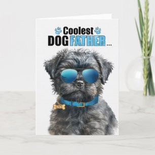 Cartes Pour Fêtes Annuelles Affenpincher Chien Coolest Papa Fête des pères