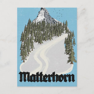 Cartes Pour Fêtes Annuelles Affiche de voyage Matterhorn Suisse