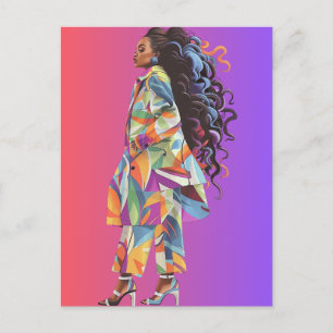 Cartes Pour Fêtes Annuelles African American Black Queen Melanin Sista Shopp