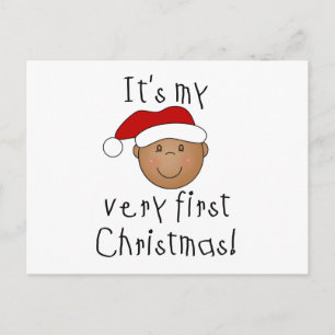 Cartes Pour Fêtes Annuelles African American Boy 1er Noël