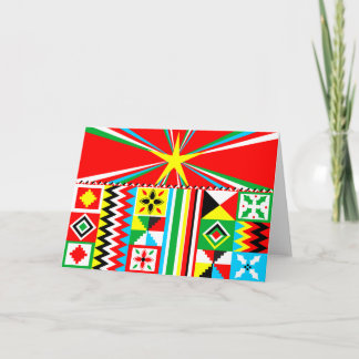 Cartes Pour Fêtes Annuelles Afrique Print Design Kente Cloth Tribal Motif