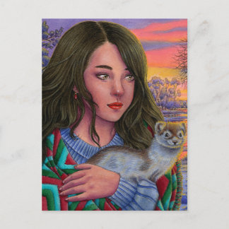 Cartes Pour Fêtes Annuelles "Afterglow" postcard