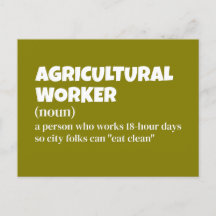 Agriculture Life - Drôle Définition du travailleur