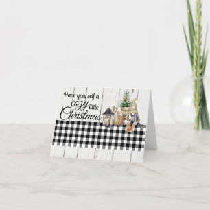 Cartes Pour Fêtes Annuelles Agritourisme gnome confortable