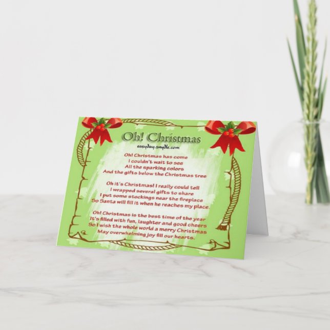 Cartes Pour Fêtes Annuelles Ah ! Noël (Devant)