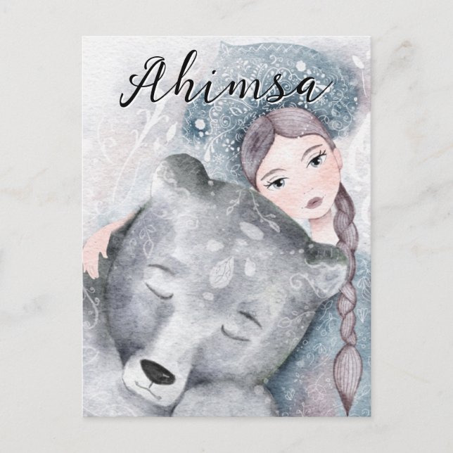 Cartes Pour Fêtes Annuelles Ahimsa (Devant)