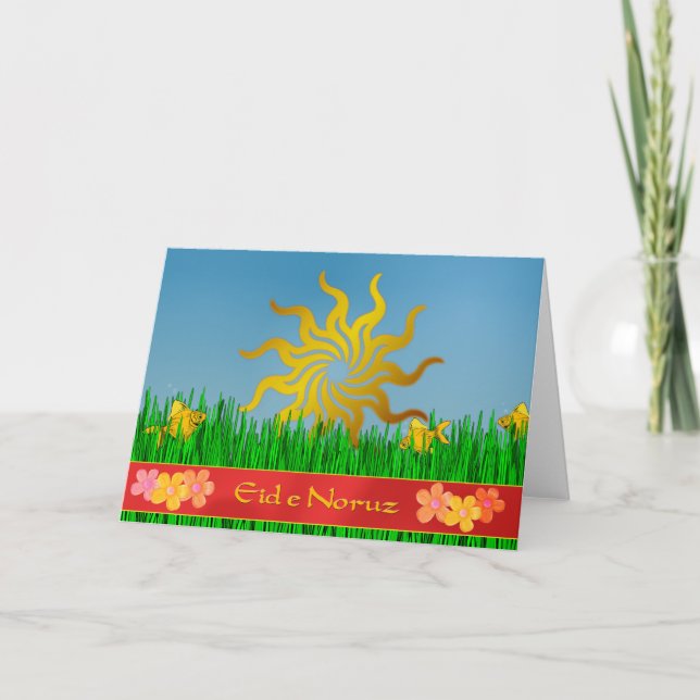 Cartes Pour Fêtes Annuelles Aïd et Noruz Nouvel An perse (Devant)