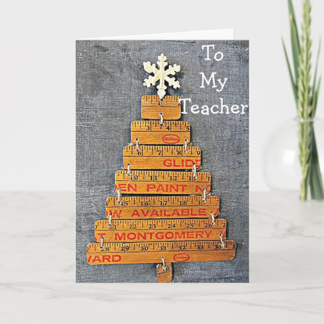 CARTES POUR FÊTES ANNUELLES AIDE DE L'ENSEIGNANT OU DE L'ENSEIGNANT **NOËL RUL (Devant)