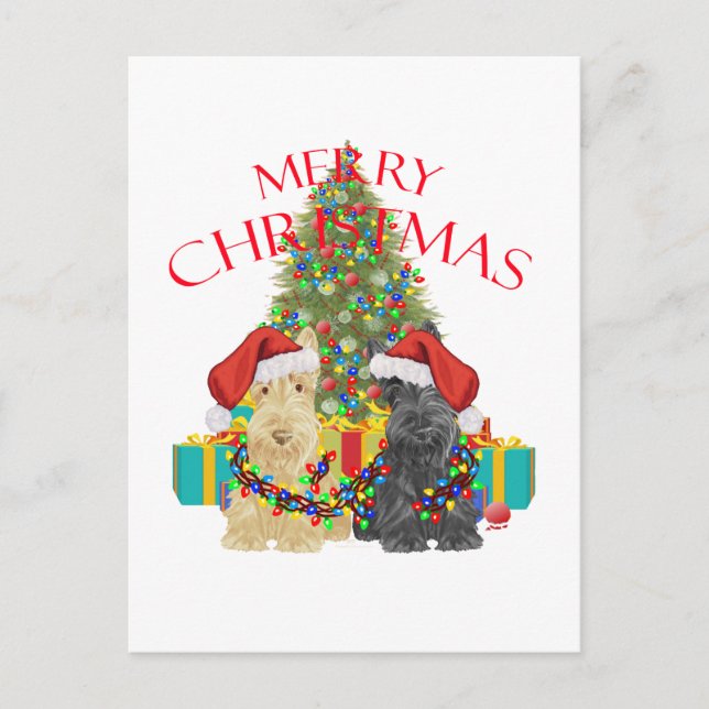 Cartes Pour Fêtes Annuelles Aide de Santas (Devant)