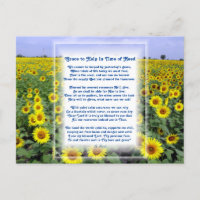 "Aide en temps de besoin" poème chrétien