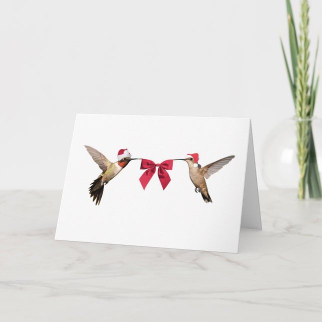 Cartes Pour Fêtes Annuelles Aides du vol de Père Noël petites (Devant)