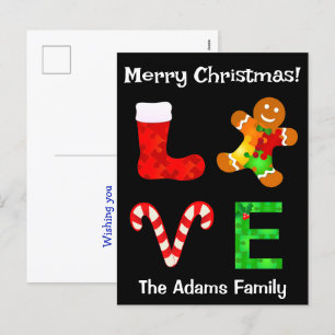 Cartes Pour Fêtes Annuelles Aimer l'autisme Noël