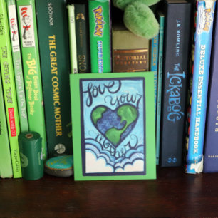 Cartes Pour Fêtes Annuelles Aimez votre mère jour des terres coeur terre