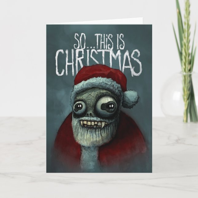 Cartes Pour Fêtes Annuelles Ainsi… c'est Noël (Devant)