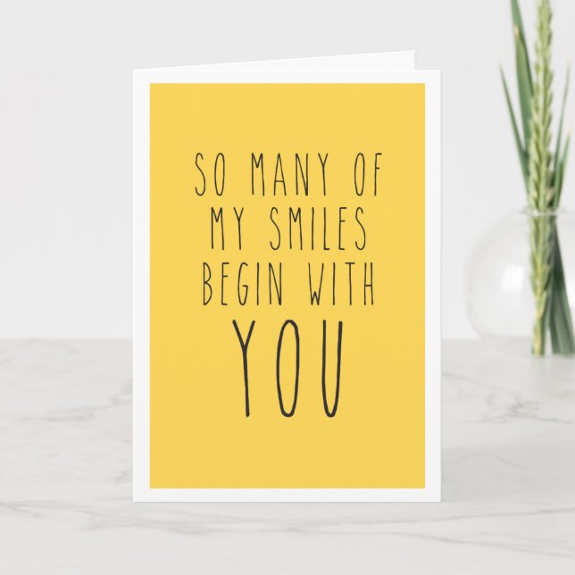 Cartes Pour Fêtes Annuelles Ainsi many of my smiles a baptisé with you (Devant)