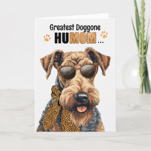 Cartes Pour Fêtes Annuelles Airedale Terrier Plus grande fête des mères de HuM