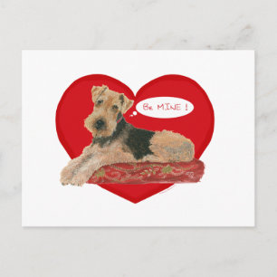 Cartes Pour Fêtes Annuelles Airedale Terrier Valentine