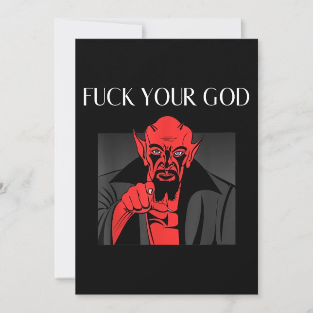 Cartes Pour Fêtes Annuelles Aist Goat Satan Baphomet GIft (Devant)