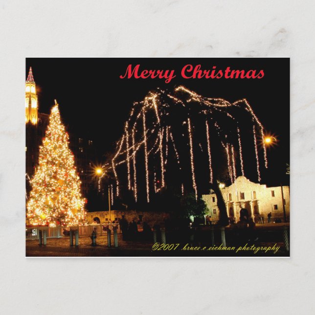 Cartes Pour Fêtes Annuelles Alamo à Noël (Devant)