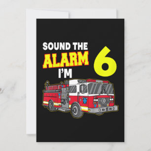 Cartes Pour Fêtes Annuelles Alarme Son Enfants Im 6 Enfants Camion Pompier