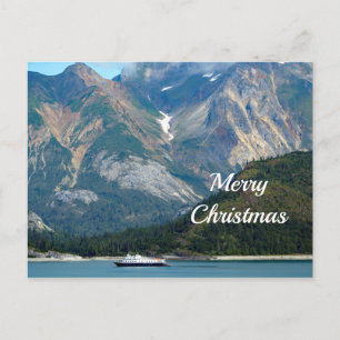 Cartes Pour Fêtes Annuelles Alaska Glacier Bay Boat Photo Noël
