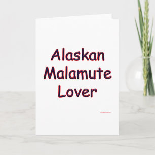 Cartes Pour Fêtes Annuelles Alaskan Malamute Lover