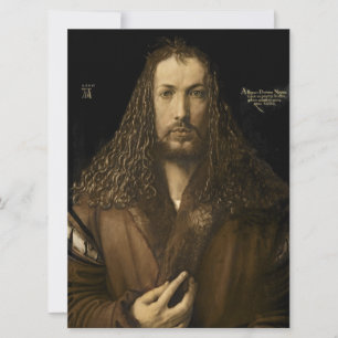 Cartes Pour Fêtes Annuelles Albrecht Durer - autoportrait