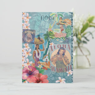 Cartes Pour Fêtes Annuelles Album vintage hawaïen : Souvenirs