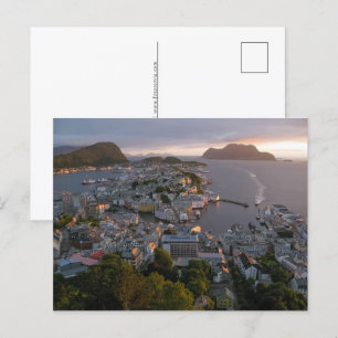 Cartes Pour Fêtes Annuelles Alesund Norvège